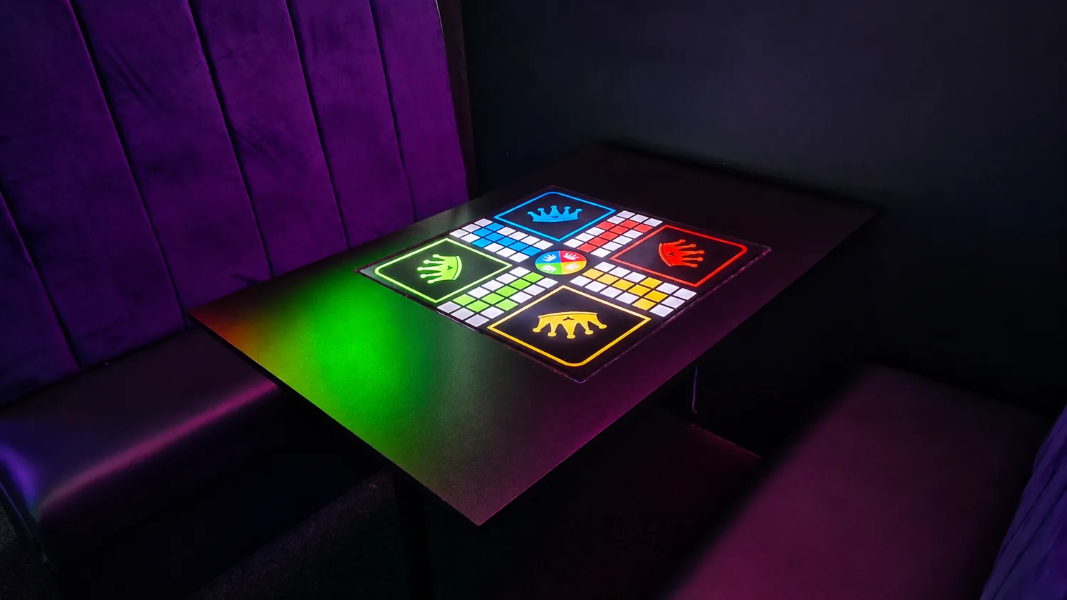 Ludo table at The Board Game Cafe