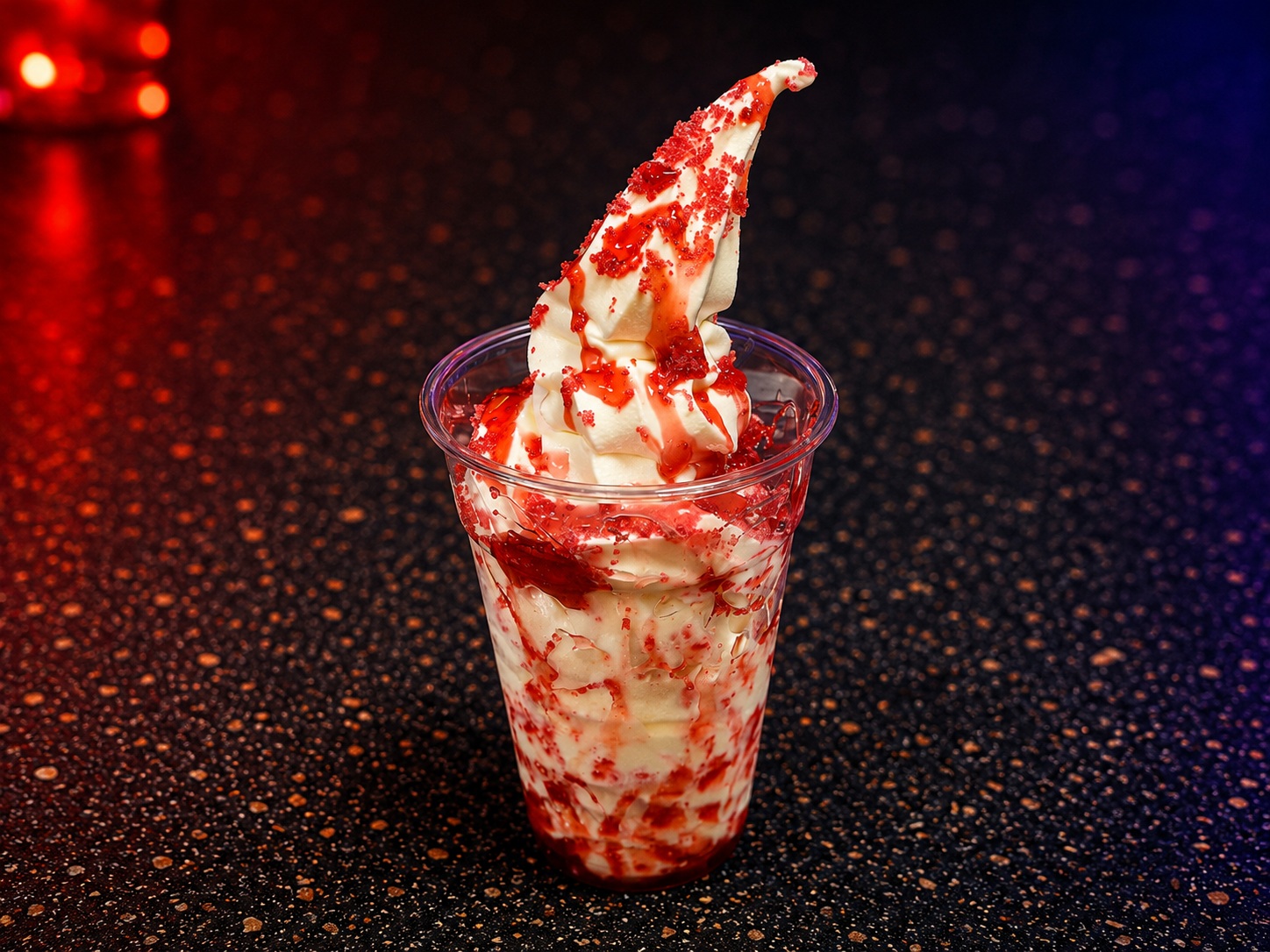 Strawberry Sherbets Ice Cream Cup